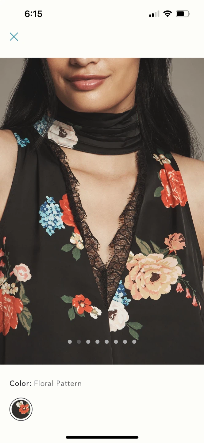 BNWT Anthropologie Silky Halter Tank XS P - photo 2