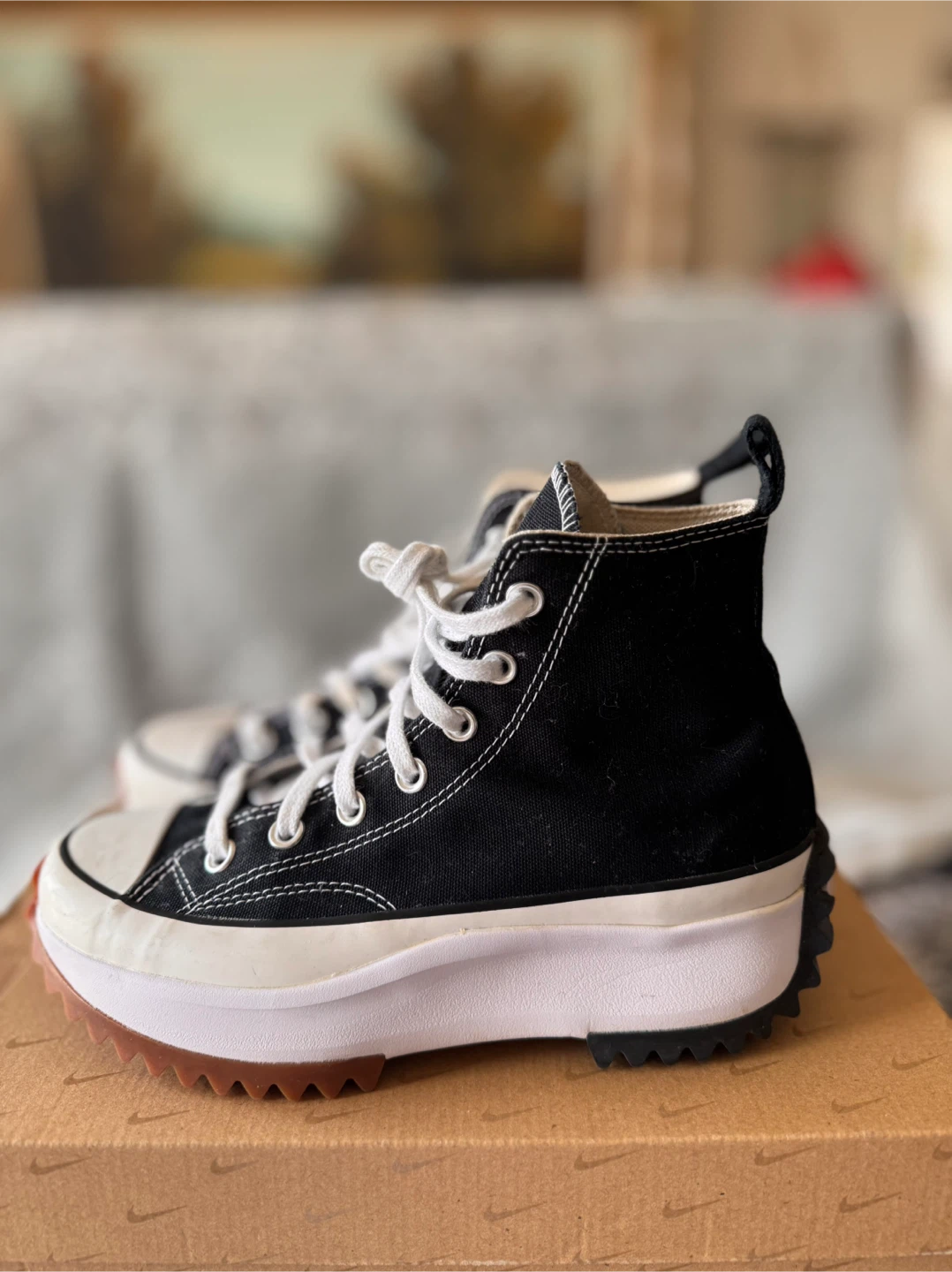 Converse Run Star Hike High Top Platform Sneakers Black