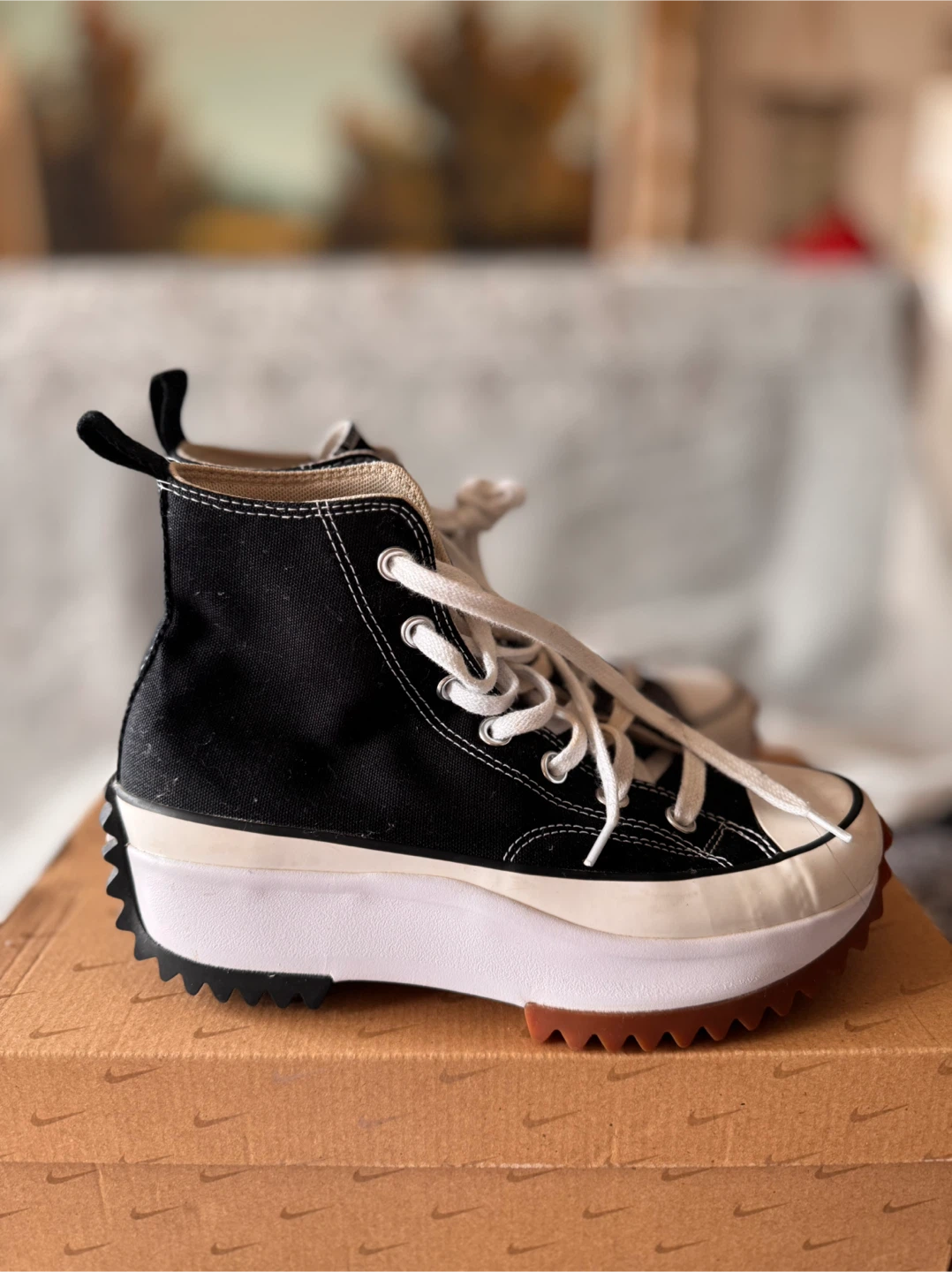 Converse Run Star Hike High Top Platform Sneakers Black - photo 3