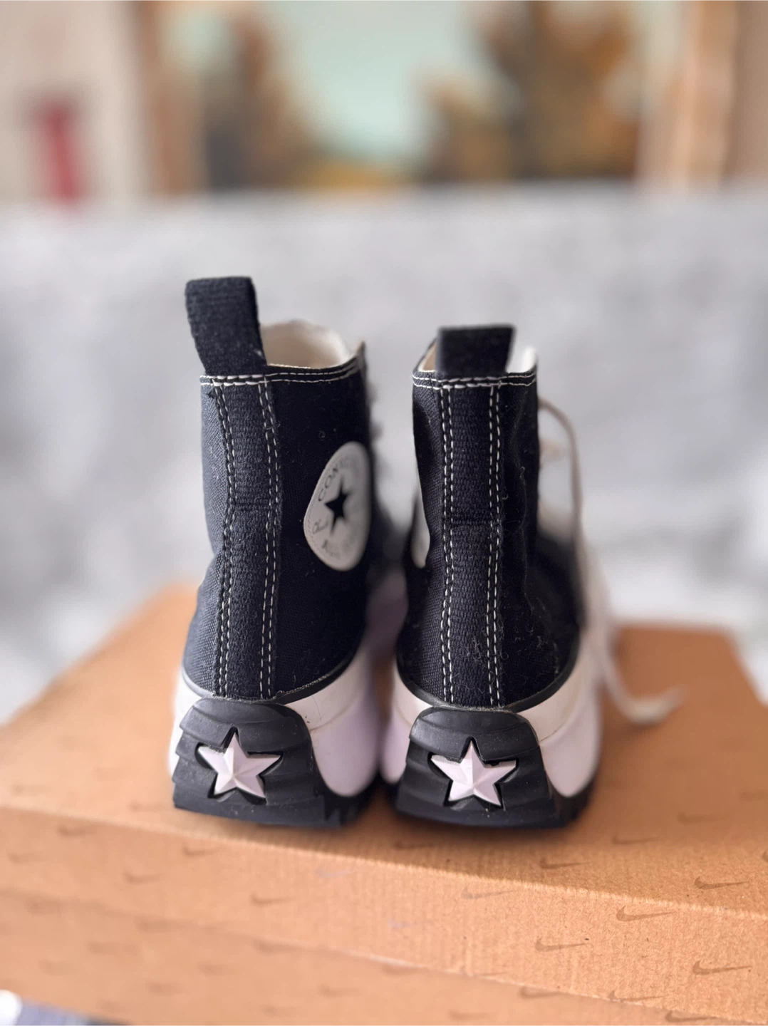Converse Run Star Hike High Top Platform Sneakers Black - photo 2