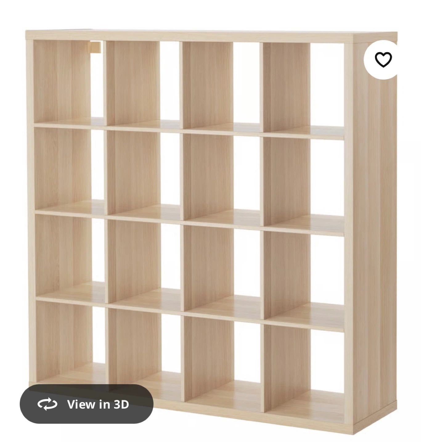 IKEA KALLAX shelf unit, white oak effect