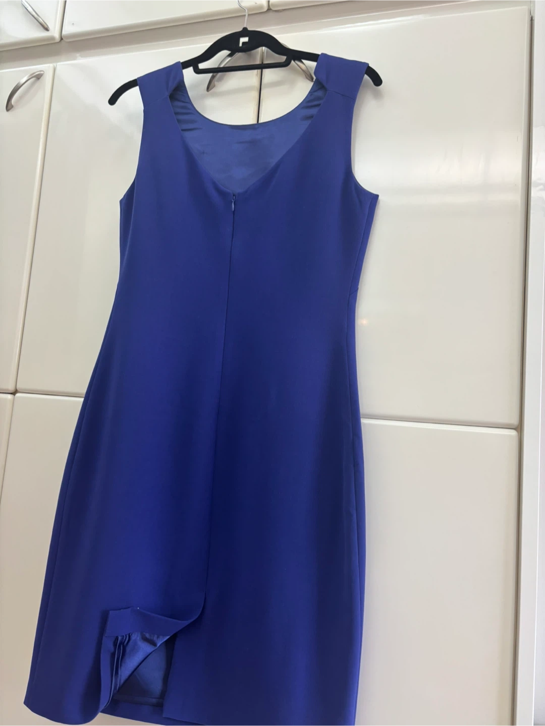 Elegant crepe sleeveless woman dress . - photo 5