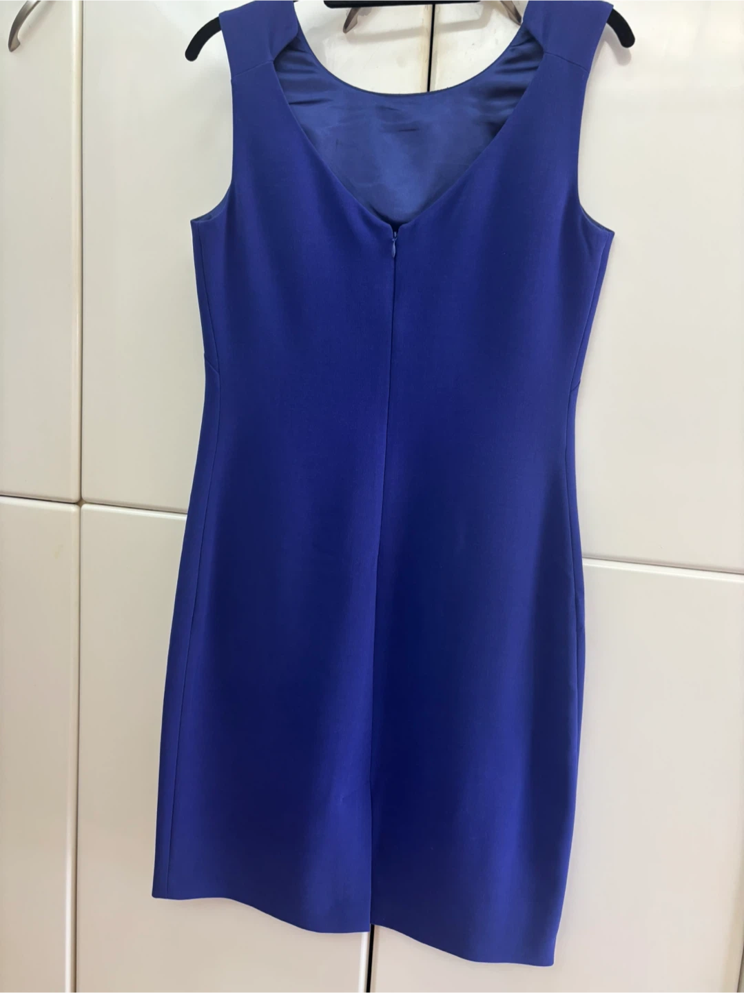 Elegant crepe sleeveless woman dress . - photo 2