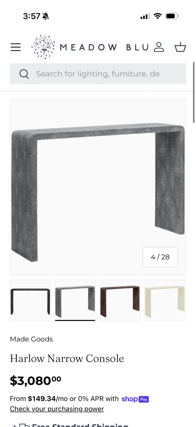 Made Goods Harlow Narrow Console Table - photo 2