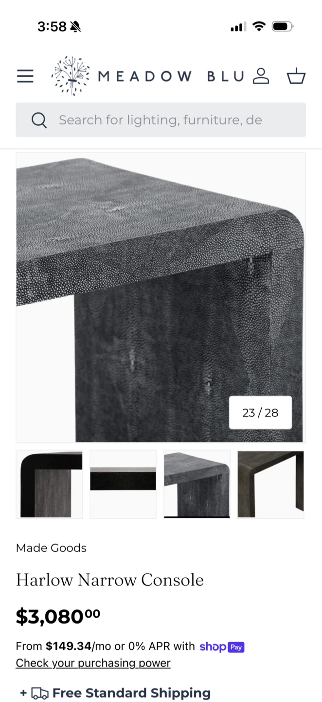 Made Goods Harlow Narrow Console Table