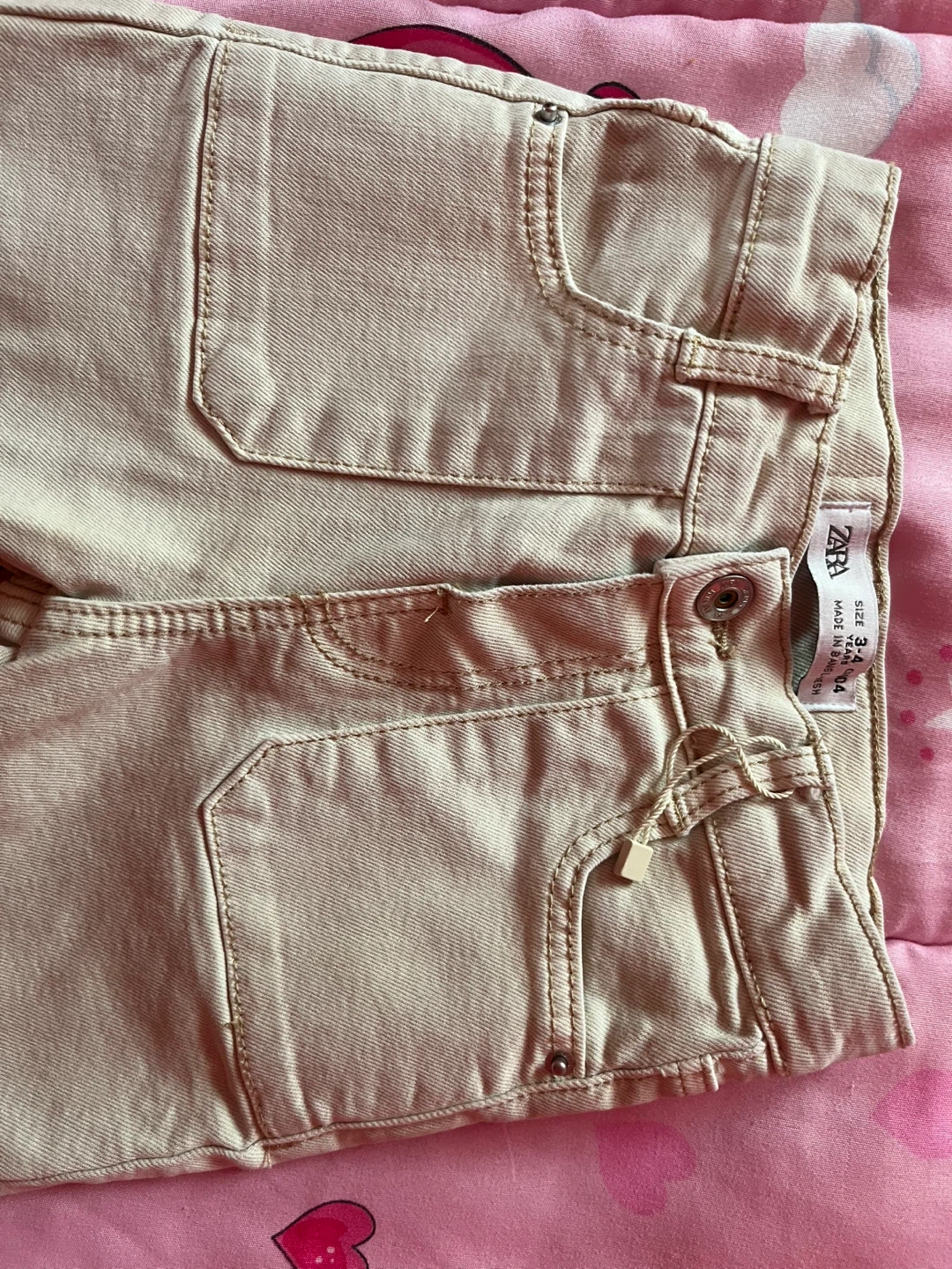 Zara Kids Beige Flare Jeans Size 3-4 - photo 3