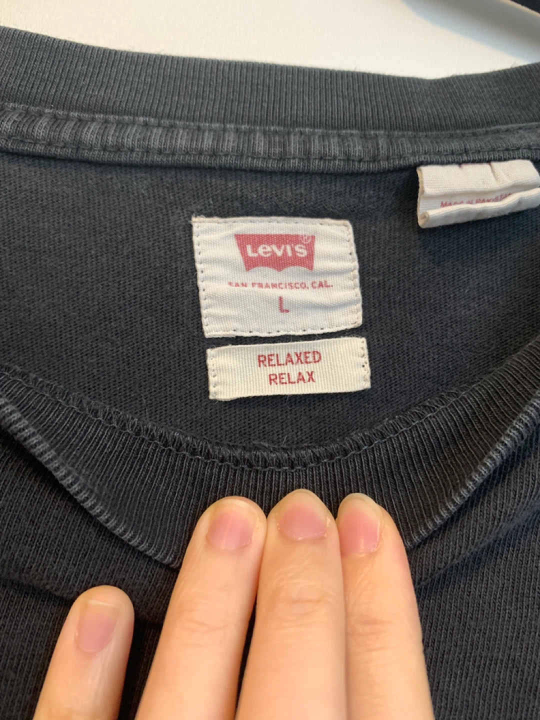 Levi's Relaxed Fit Long Sleeve T-Shirt - Black - Size L - photo 2