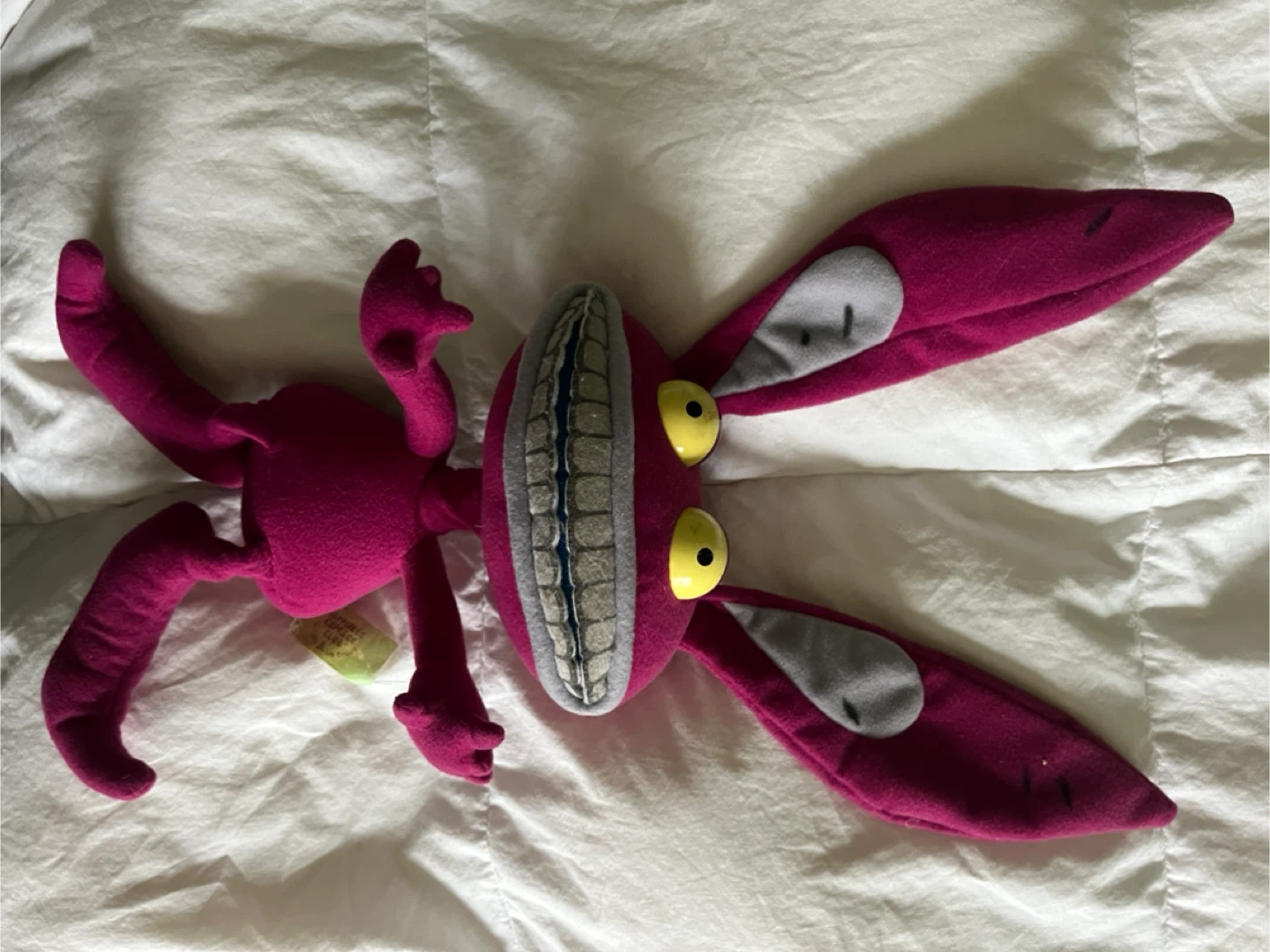 Vintage 1995 Viacom Aaahh!!! Real Monsters Ickis Plush