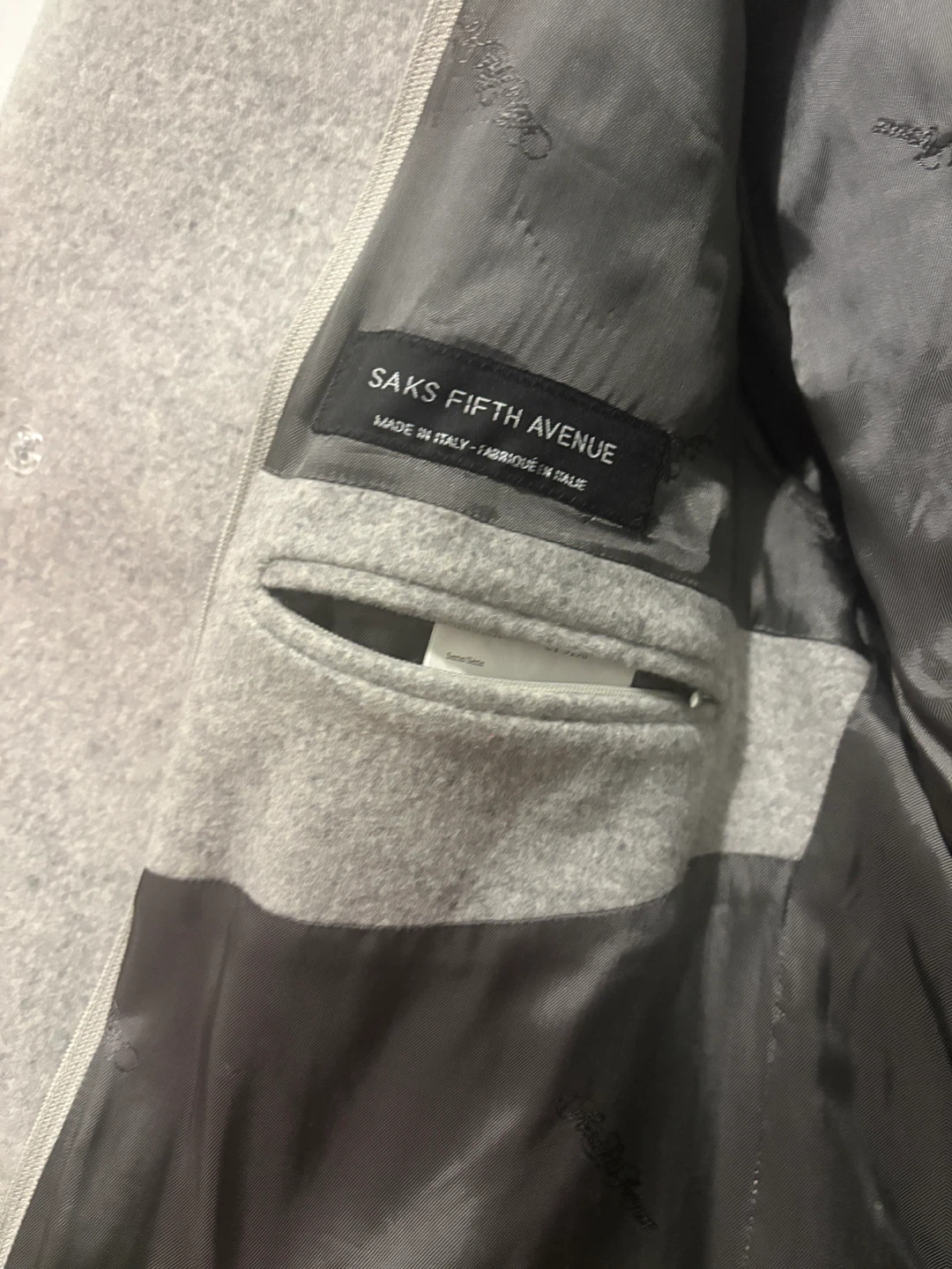 Ermenegildo Zegna Men's Grey Wool Blend Overcoat - photo 2