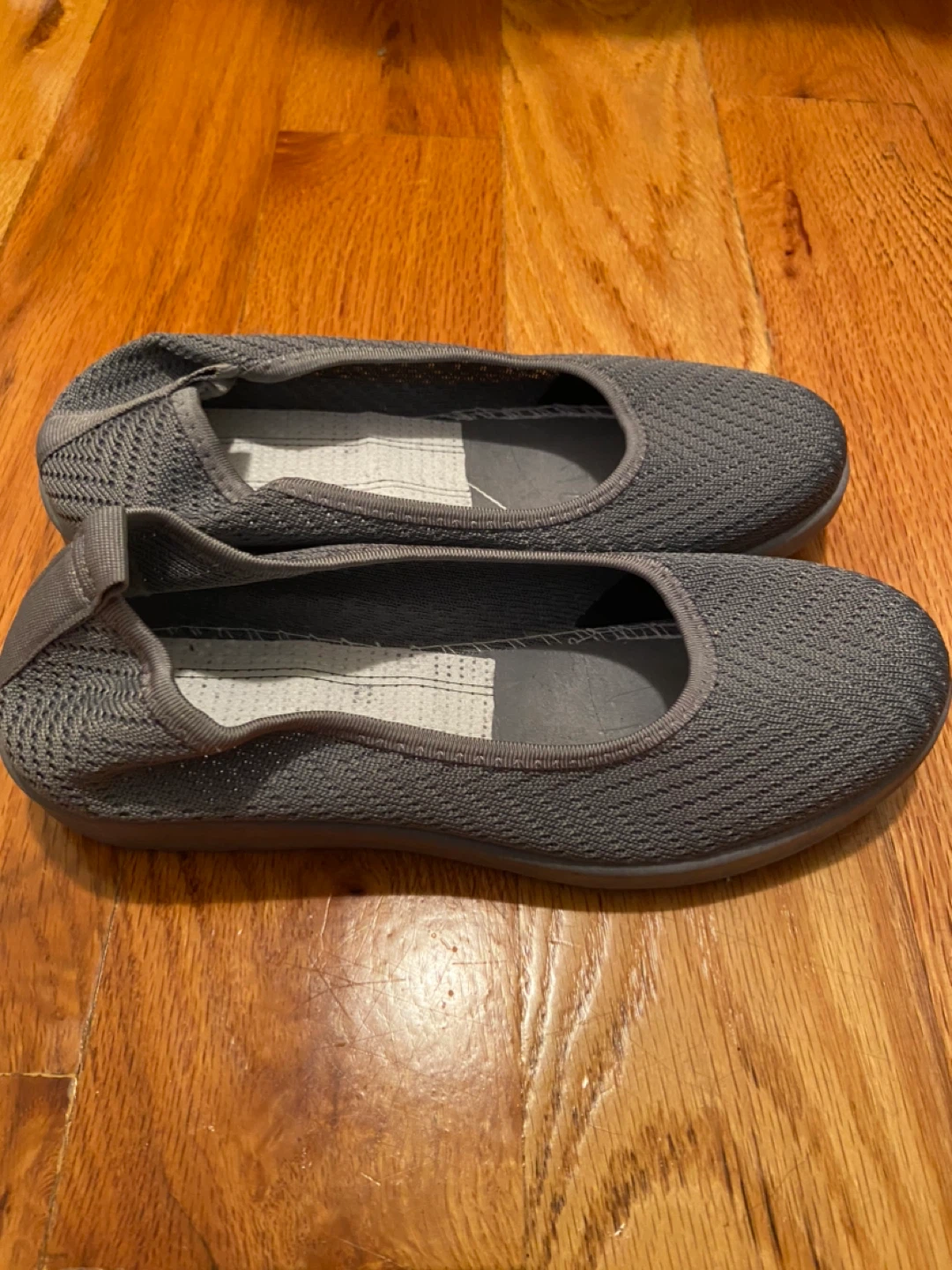 Gray Knitted Flats Size 6.5 - photo 2