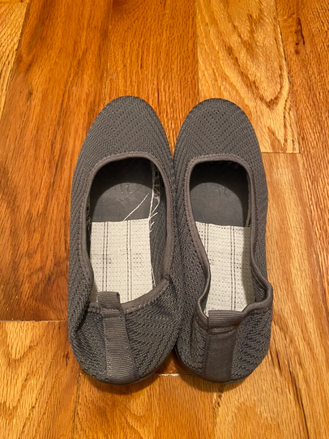 Gray Knitted Flats Size 6.5