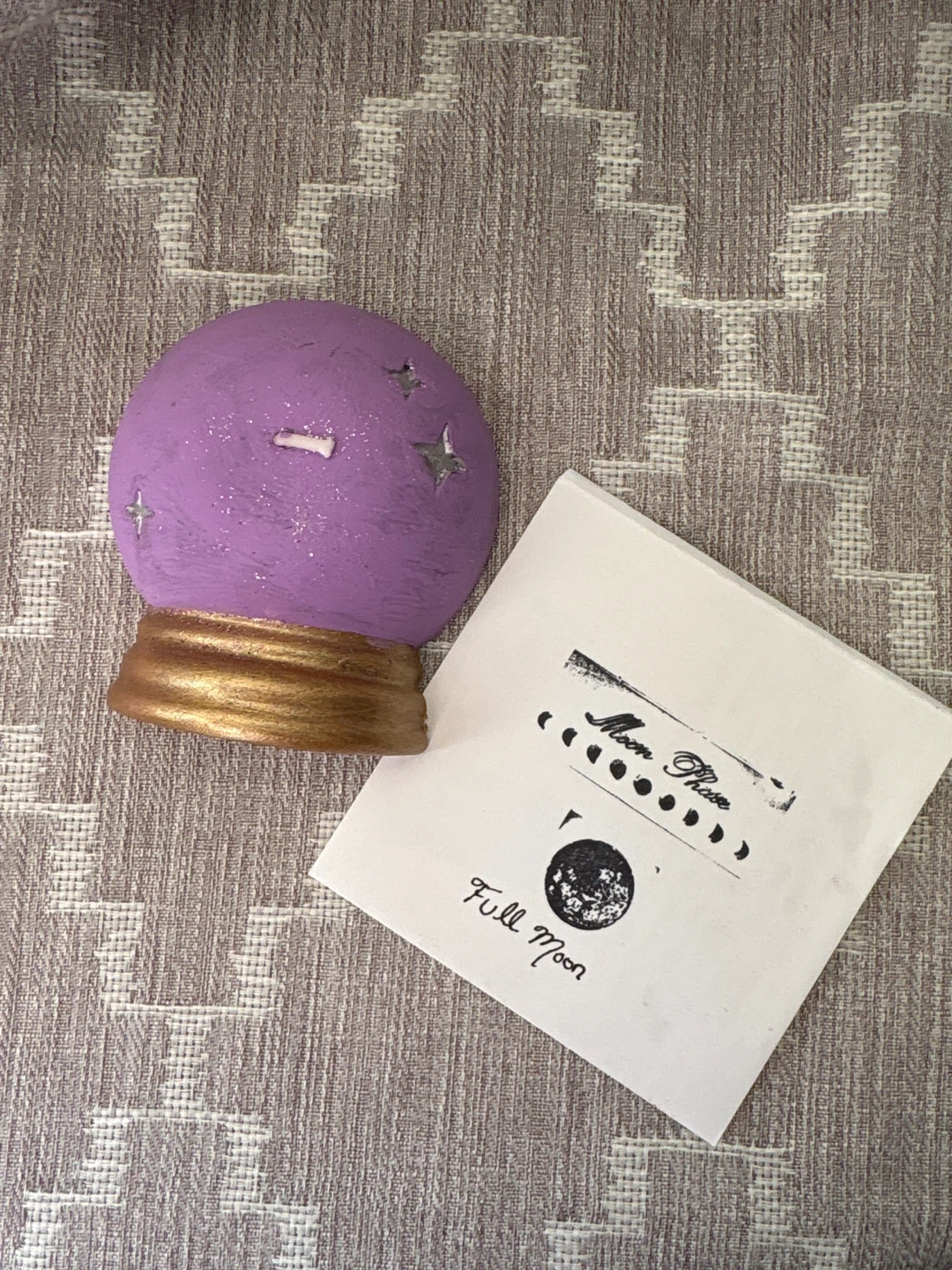 Mini Tea Light Crystal Ball Candle with a Fortune!