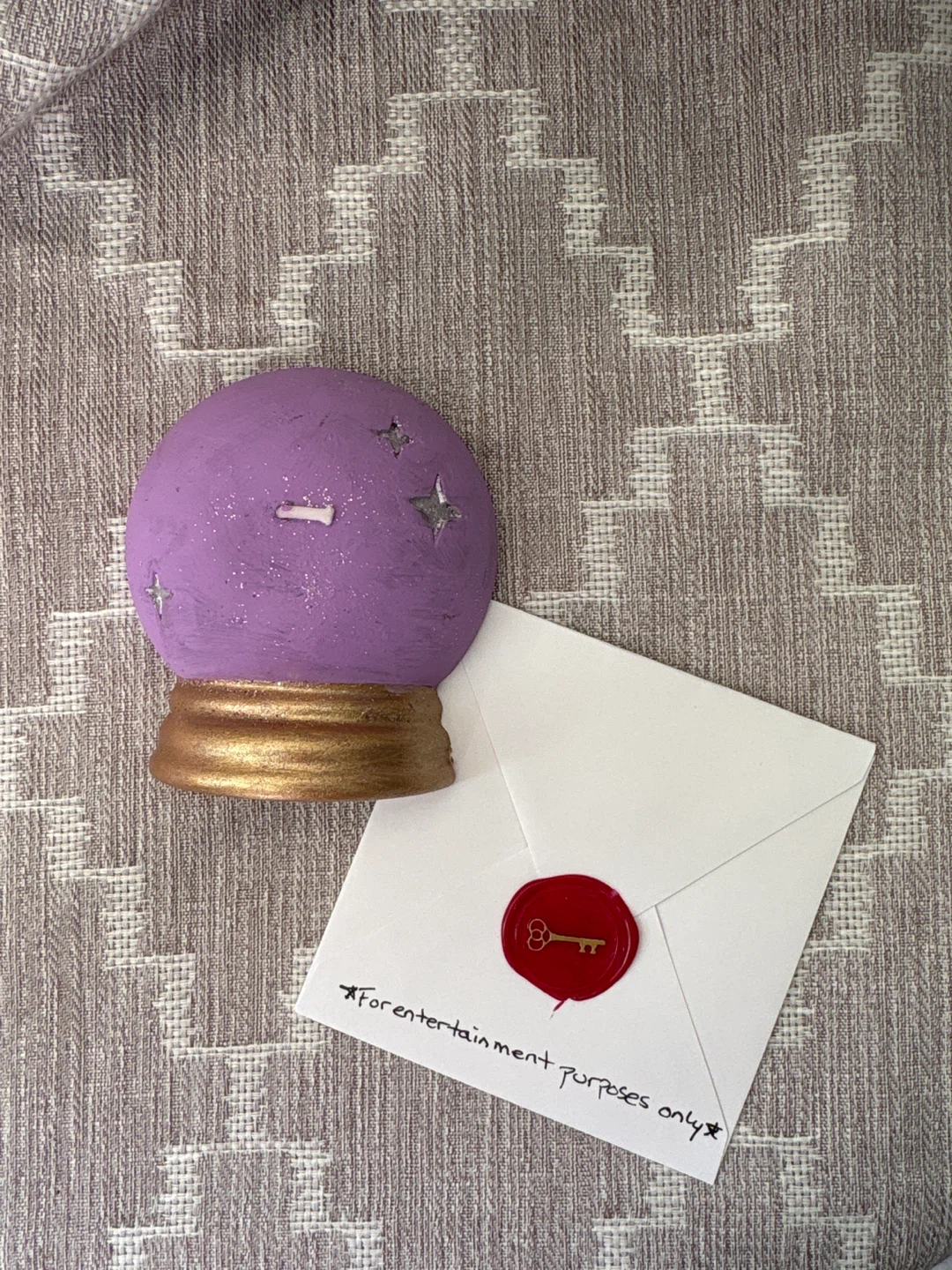 Mini Tea Light Crystal Ball Candle with a Fortune! - photo 2