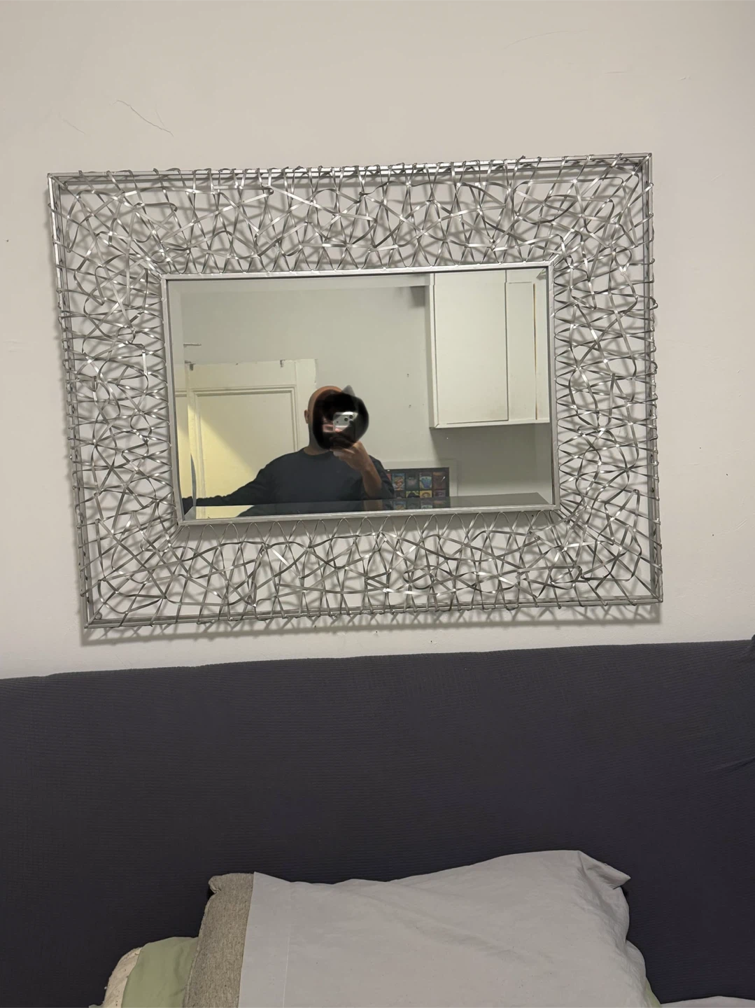 Decorative Wall Mirror with Metal Frame