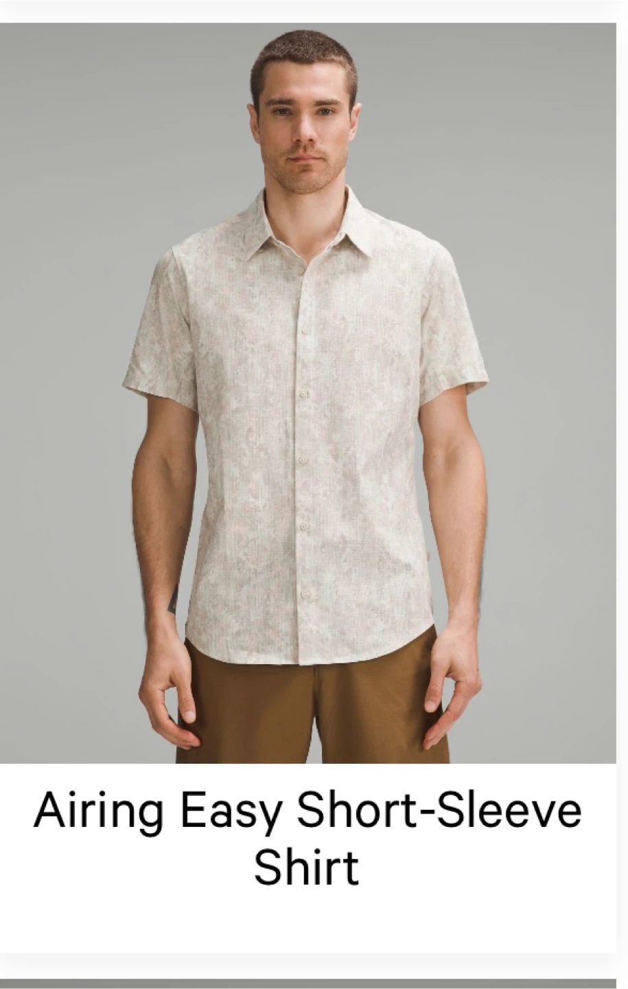 Lululemon Men's Airing Easy Short Sleeve Button-Up Shirt XL - photo 5