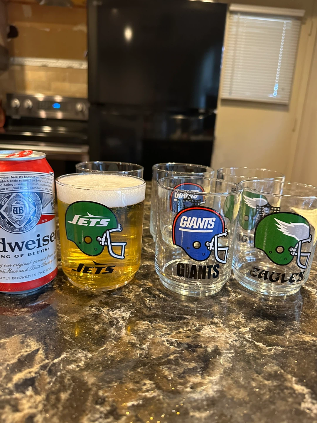 JETS GIANTS EAGLES Glasses