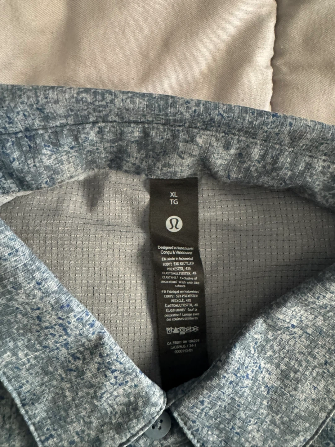 Lululemon Men's Airing Easy Short Sleeve Button-Up Shirt XL - photo 2