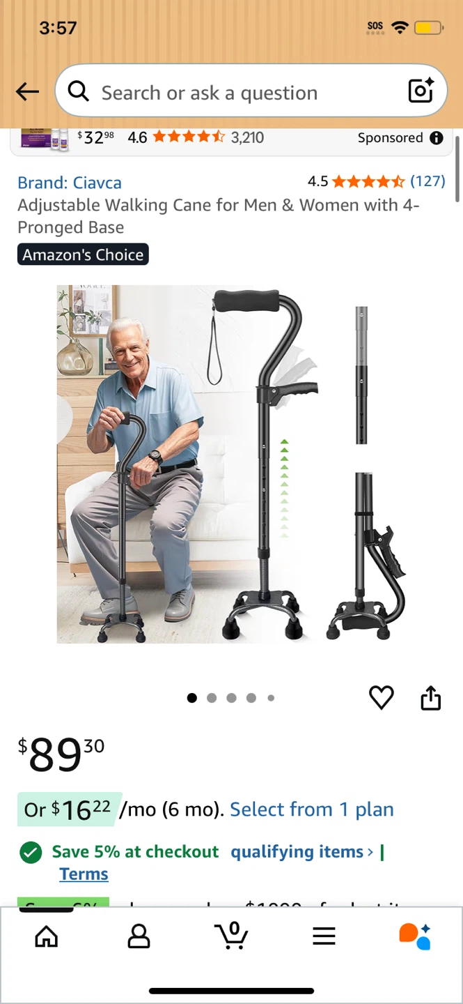 Ciavca Adjustable Walking Cane - photo 2