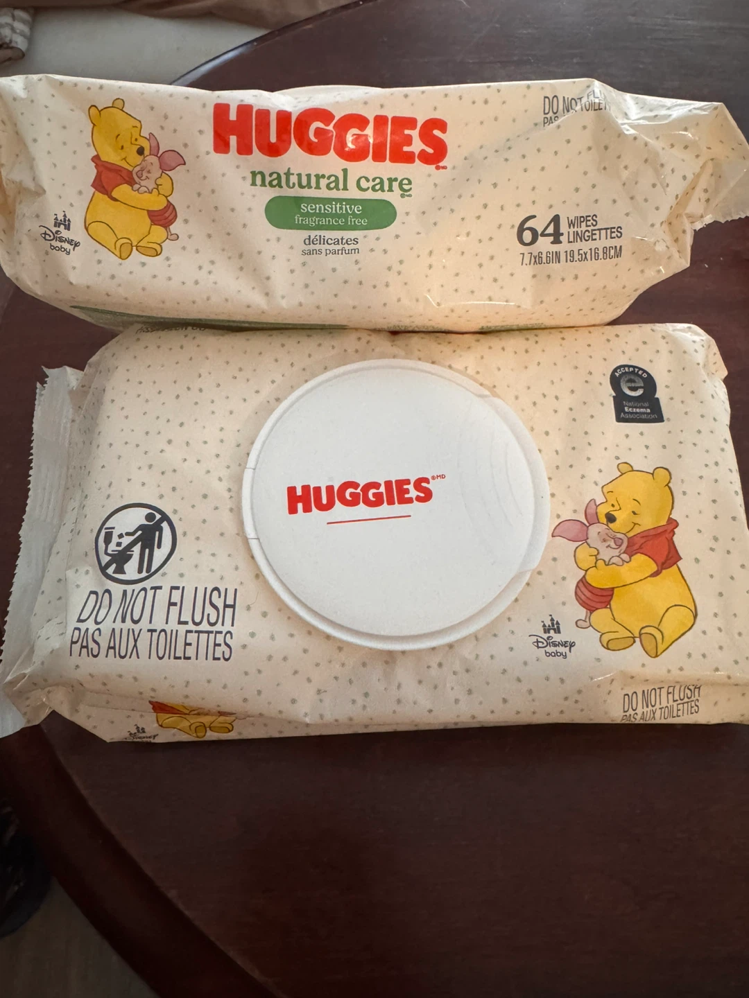 Huggies Natural Care Sensitive Baby Wipes (64 Count) Pack of 2