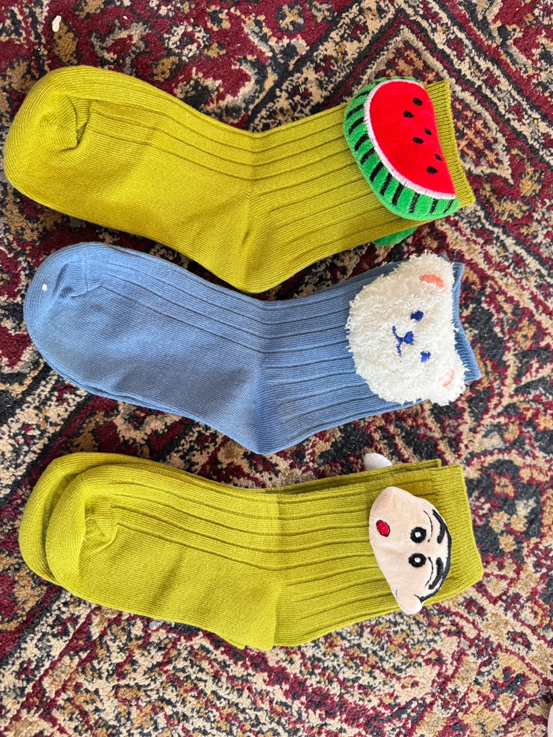 Cute Kids Socks (3 Pairs) 6-10y