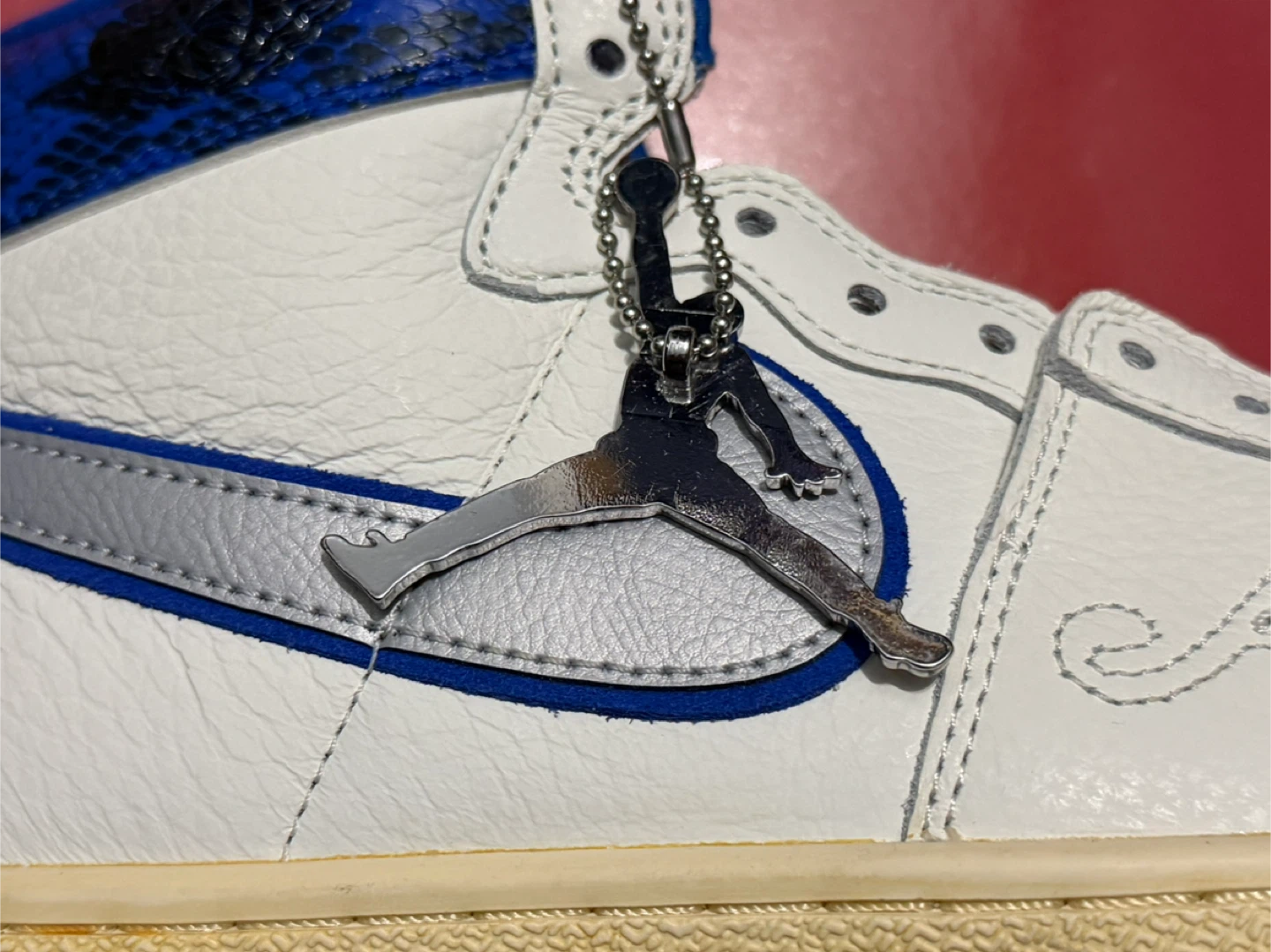 Awake NY x Air Jordan 1 High "Black Royal" Sneakers. No box - photo 2