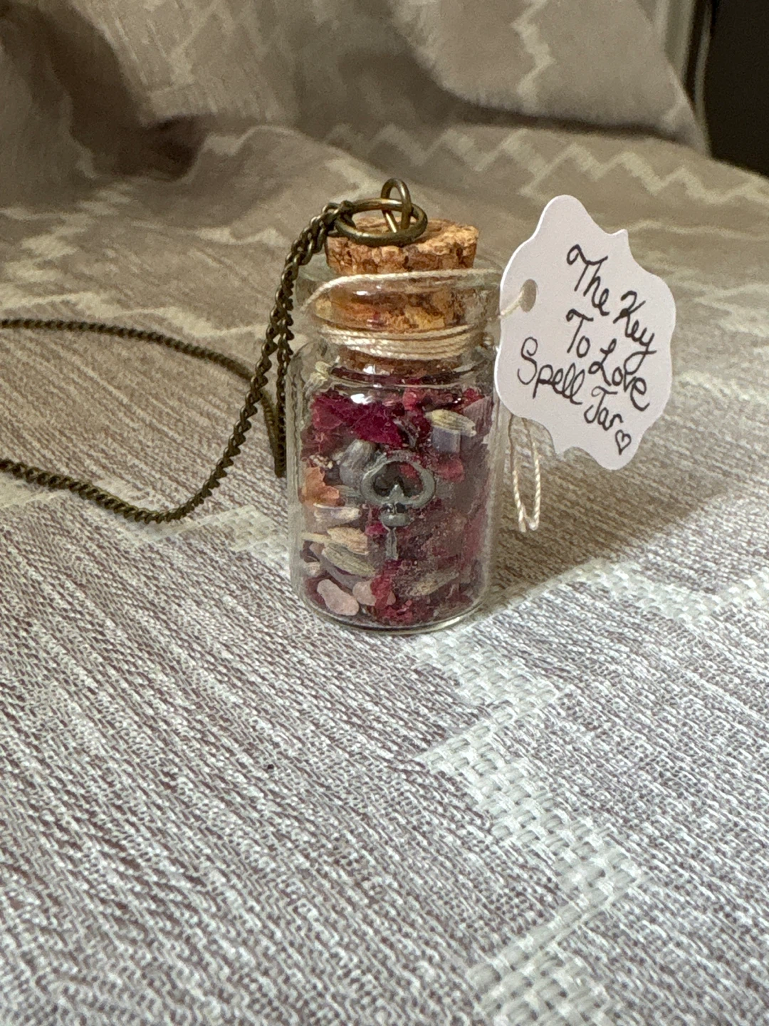 The Key to Love Spell Jar Necklace - photo 2