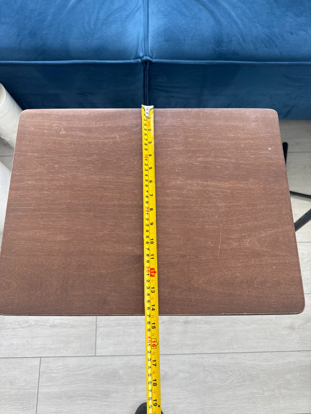 2x Folding Tray Table - Brown - photo 2