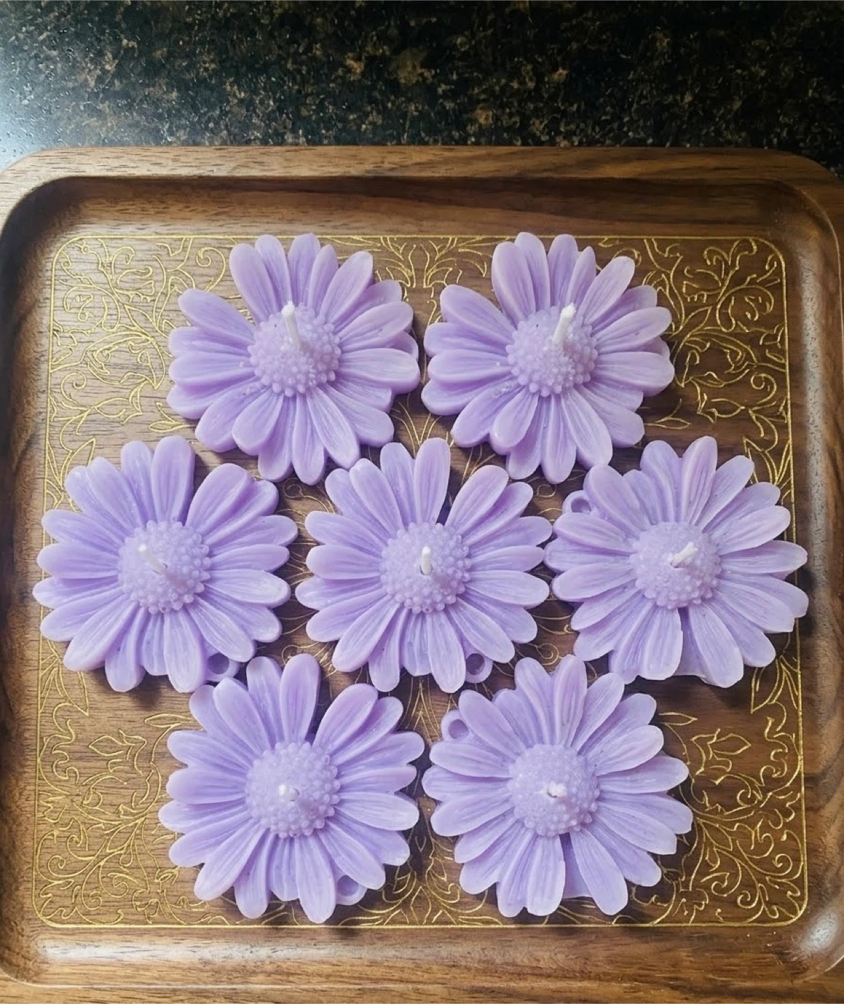 Daisy Flower Shaped Candles