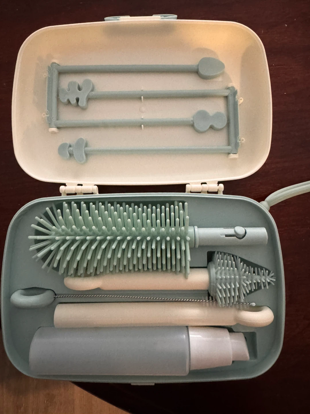 Momcozy 7-in-1 Travel Baby Bottle Cleaning and Drying Racks Set - photo 2