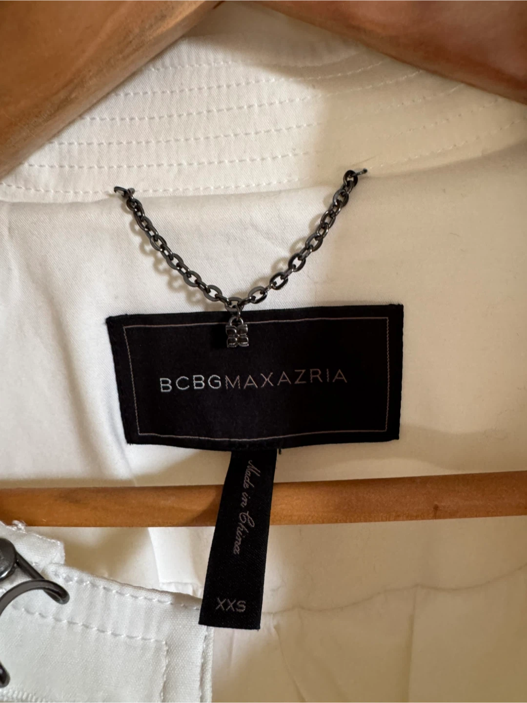 BCBGMAXAZRIA White Trench Coat XXS - photo 2