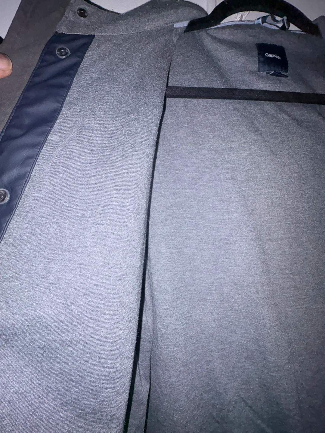 GapKids Navy Blue Raincoat with Hood - photo 3