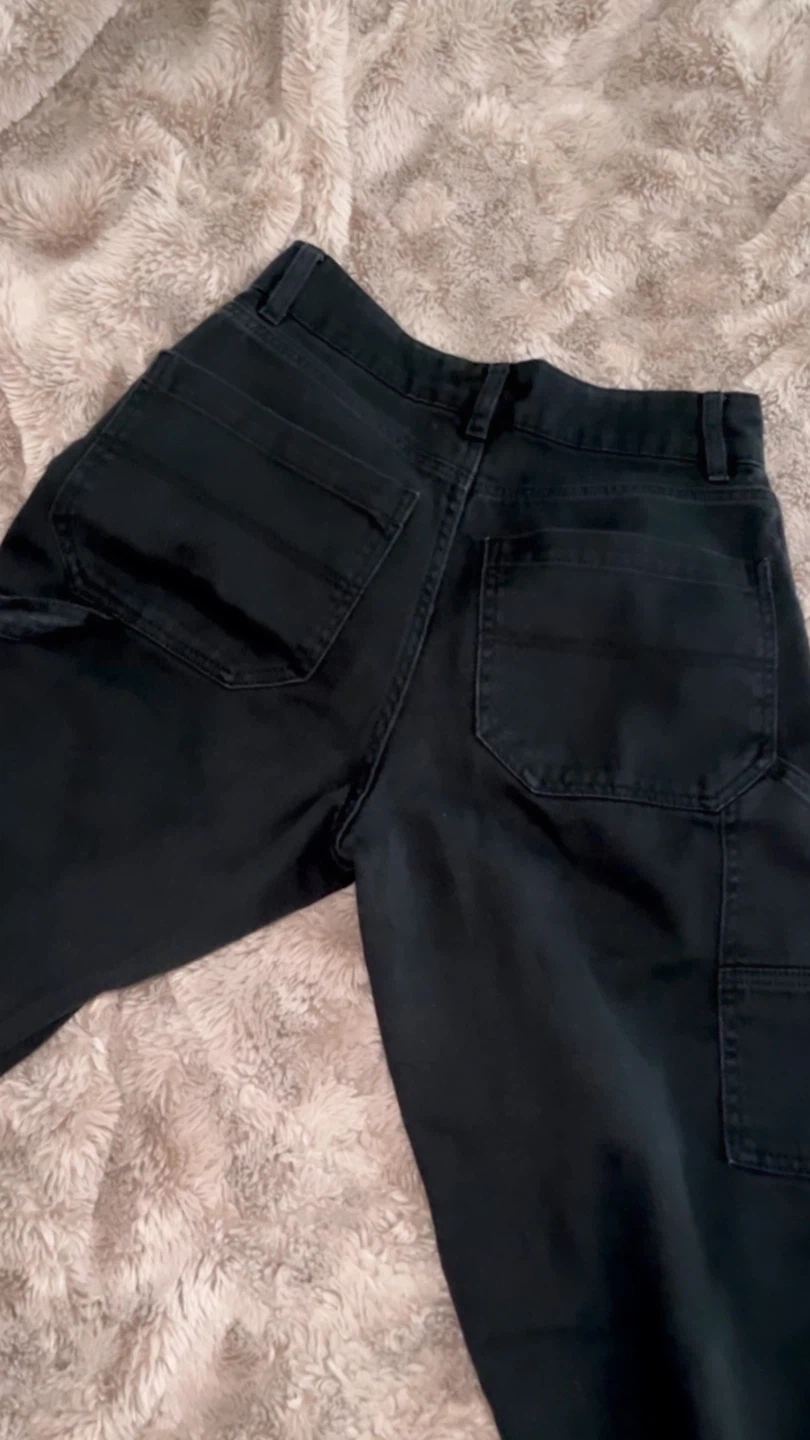 H&M black carpenter pants size 0 - photo 3