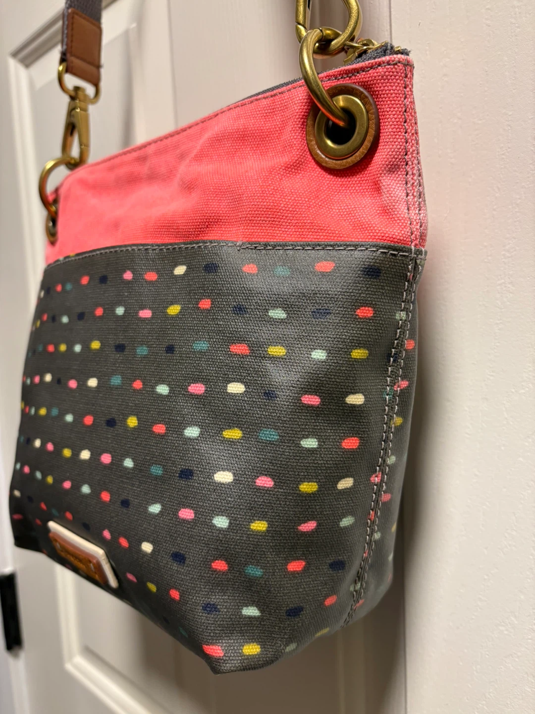 Fossil Crossbody Bag with Polka Dot Pattern - photo 5