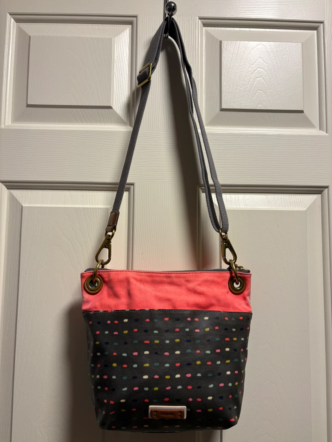 Fossil Crossbody Bag with Polka Dot Pattern - photo 2
