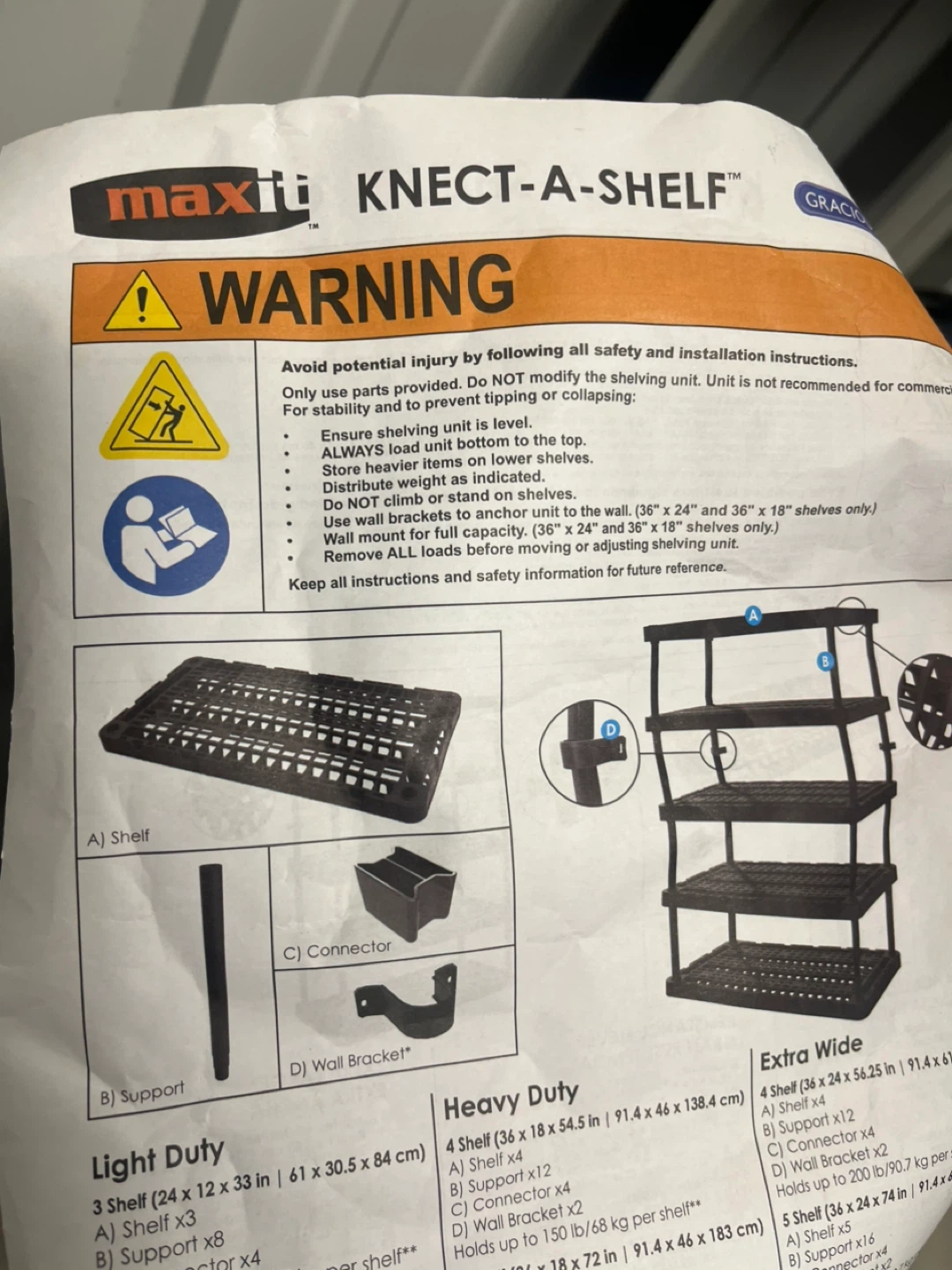 Set of 2 Maxi-Shelf Heavy Duty 4 Shelf Storage Unit - photo 2