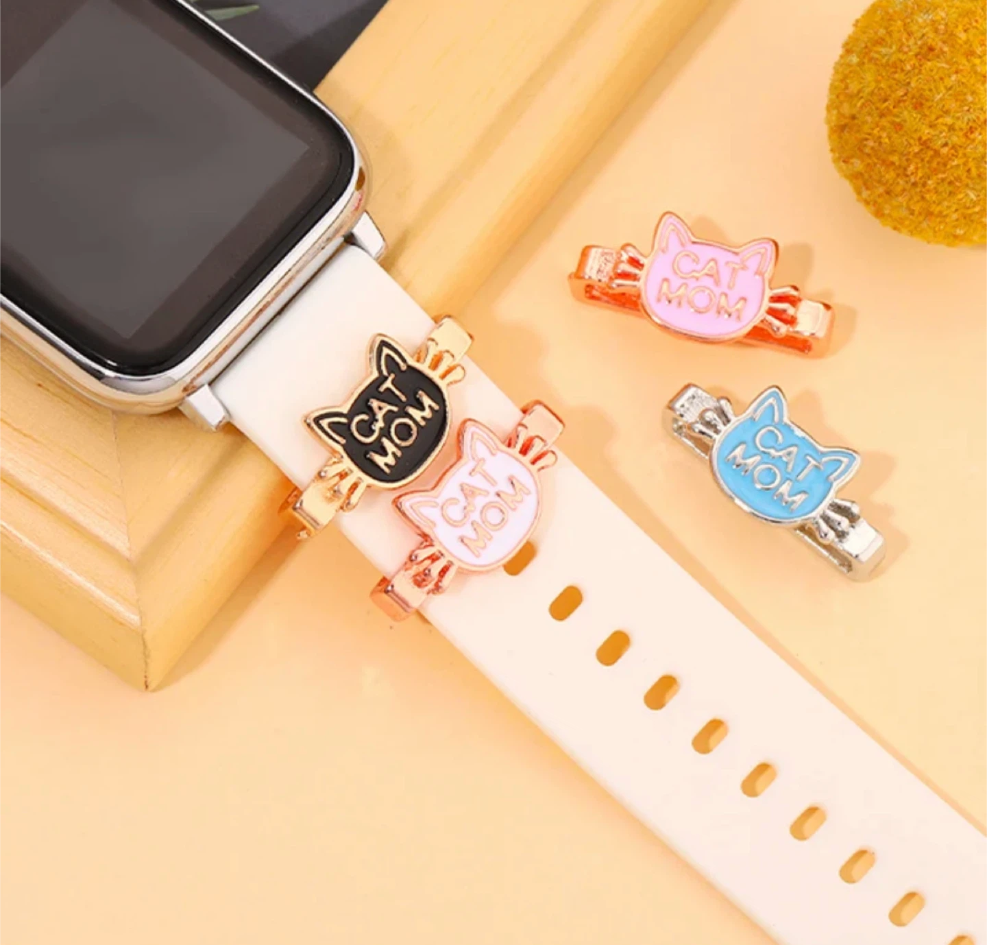 Watch Band Charms - Star, Flag, Cat Mom, Keys, Moon, Rhinestone - photo 3