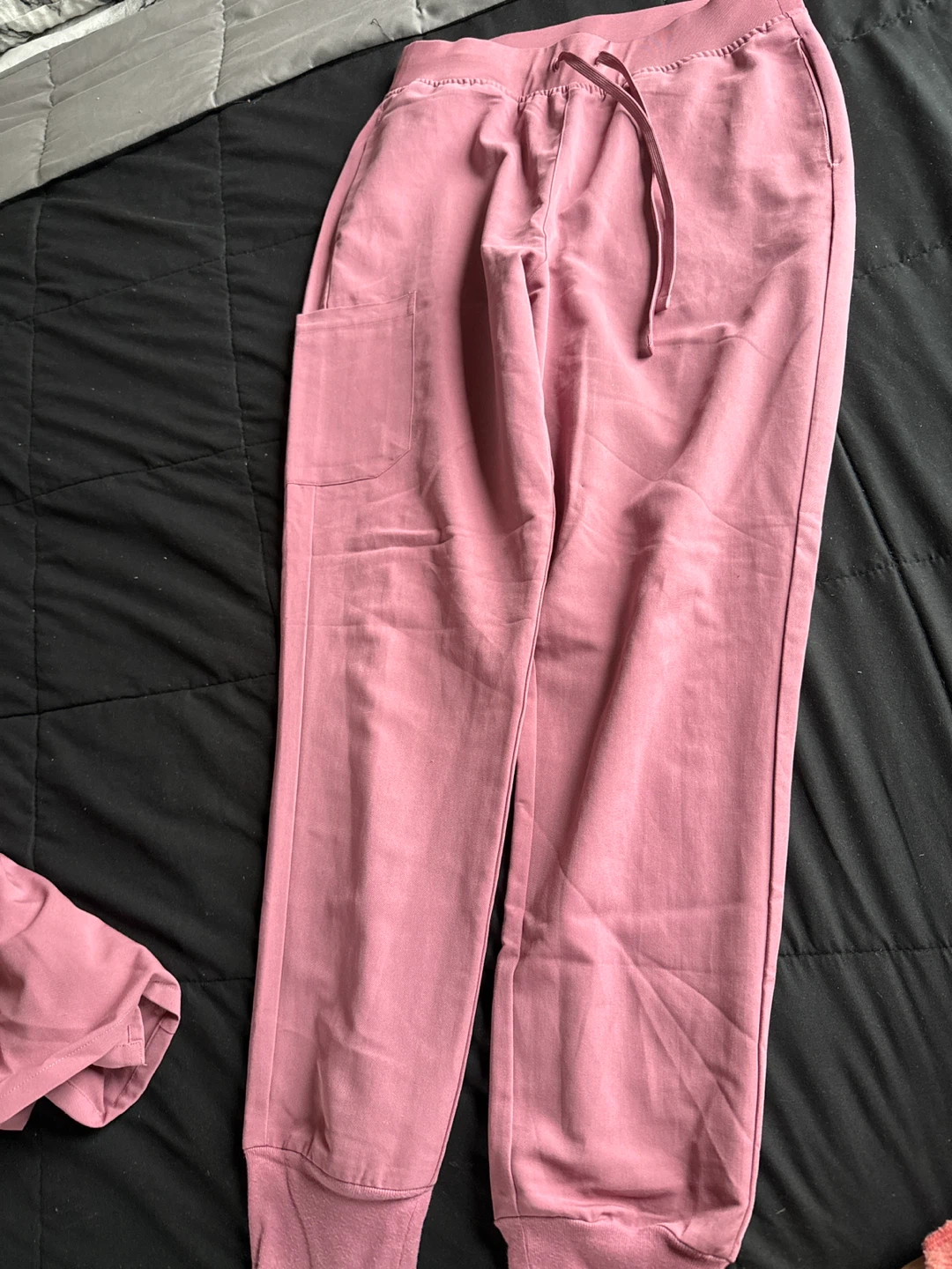 Mandala Scrub Top and Pants Set - Dusty Rose - photo 2