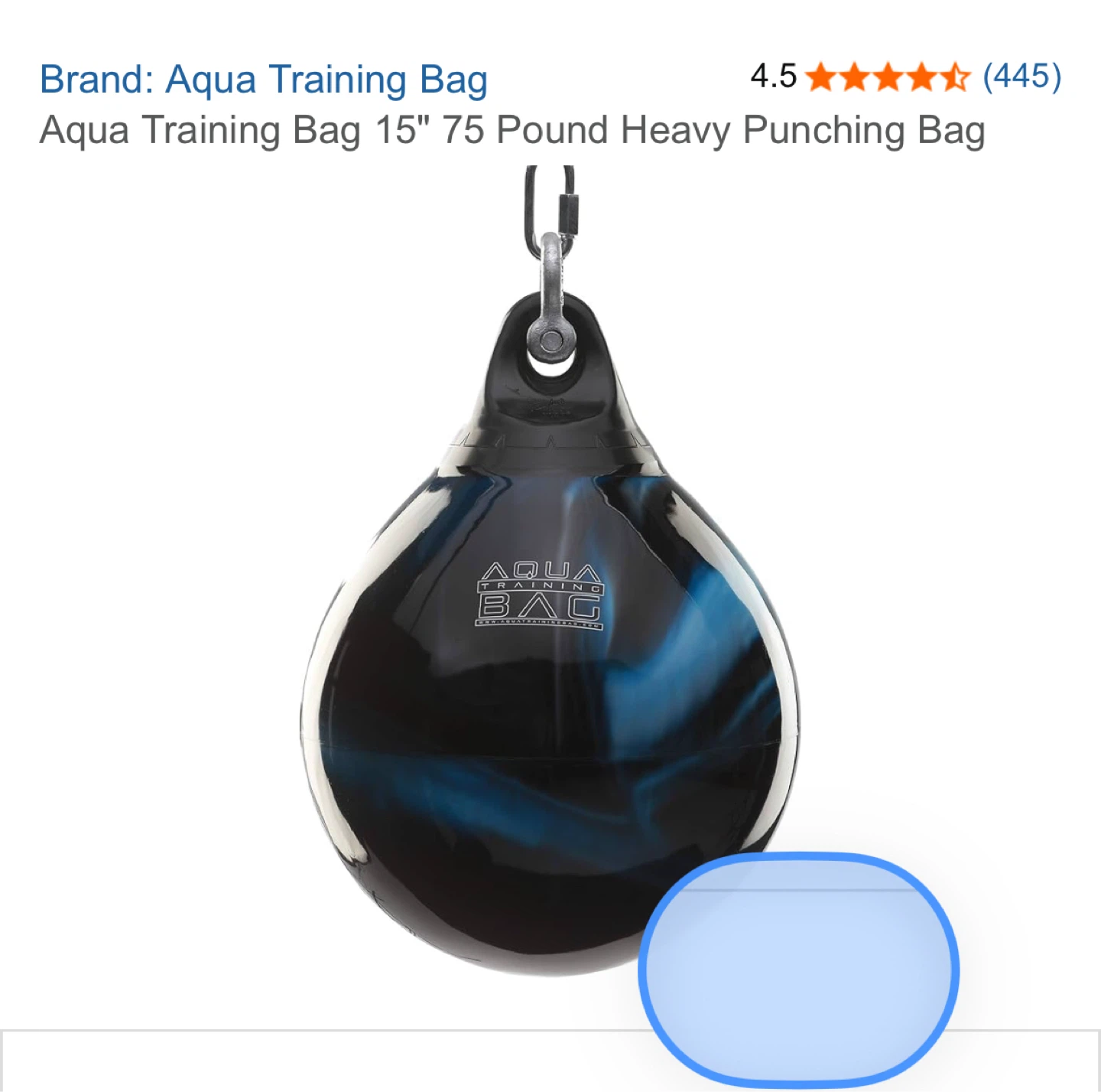 Aqua Training Bag 15" Heavy Punching Bag - photo 2