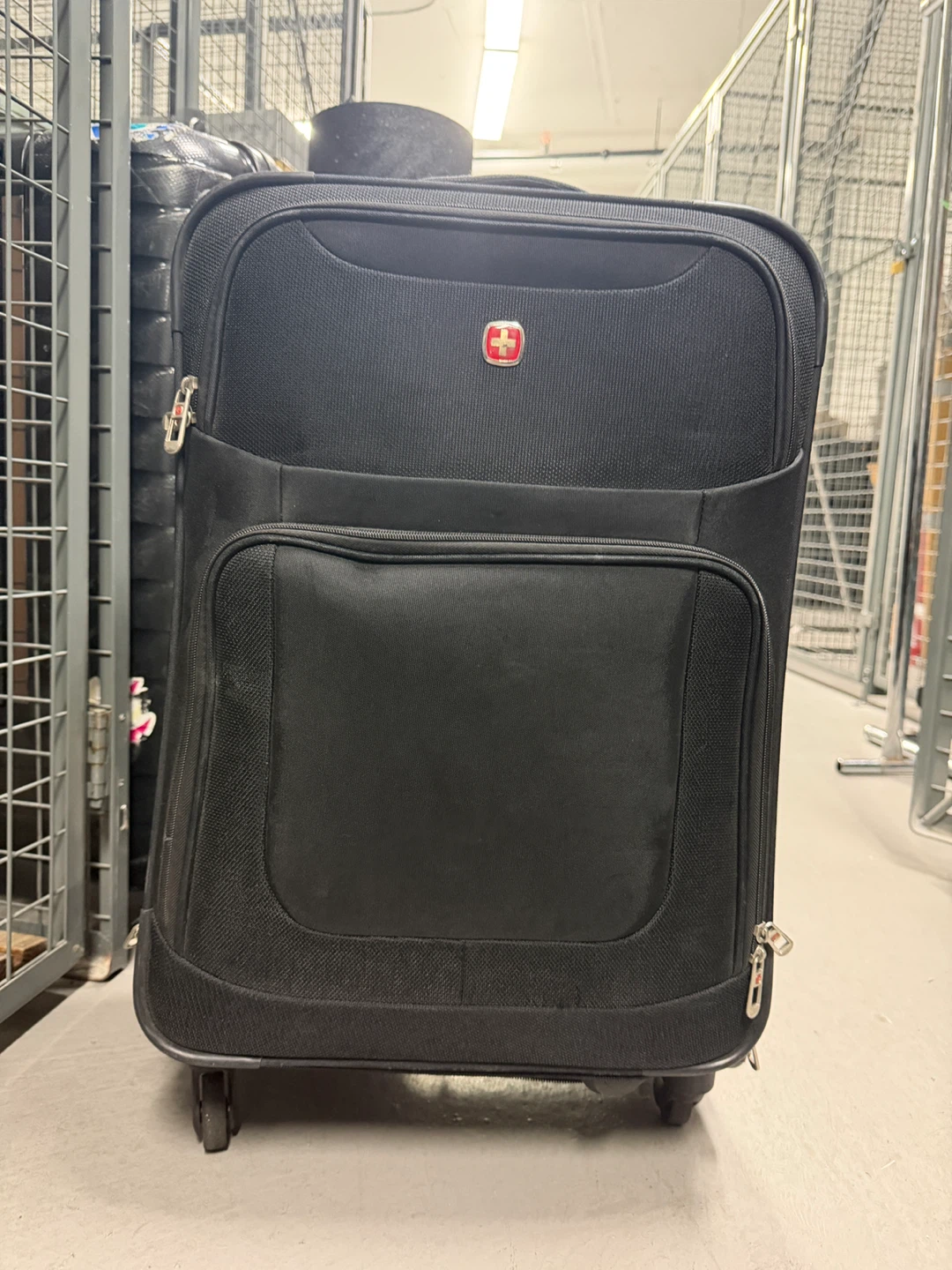 Swiss Gear Black Rolling Suitcase