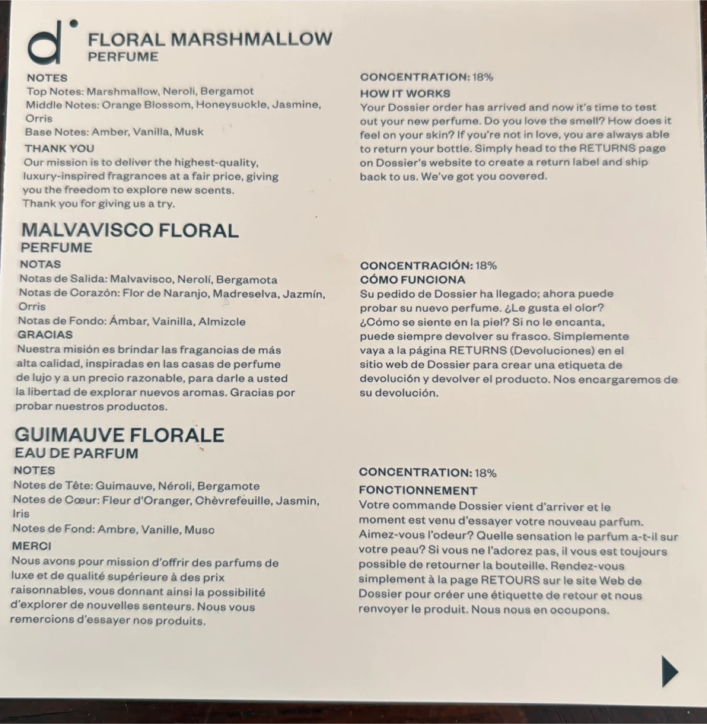 Dossier Floral Marshmallow Perfume - photo 3