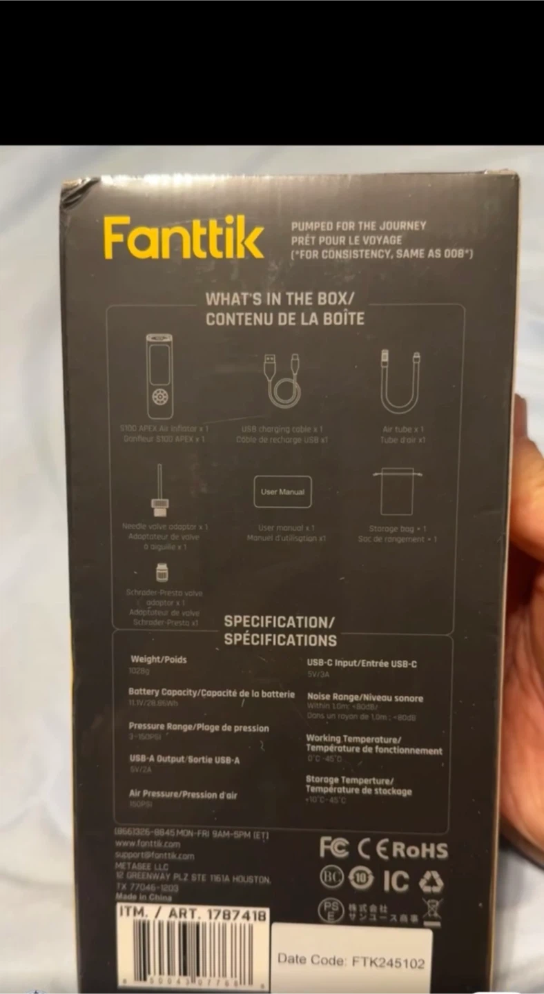 Fanttik S100 APEX Air Inflator - photo 2