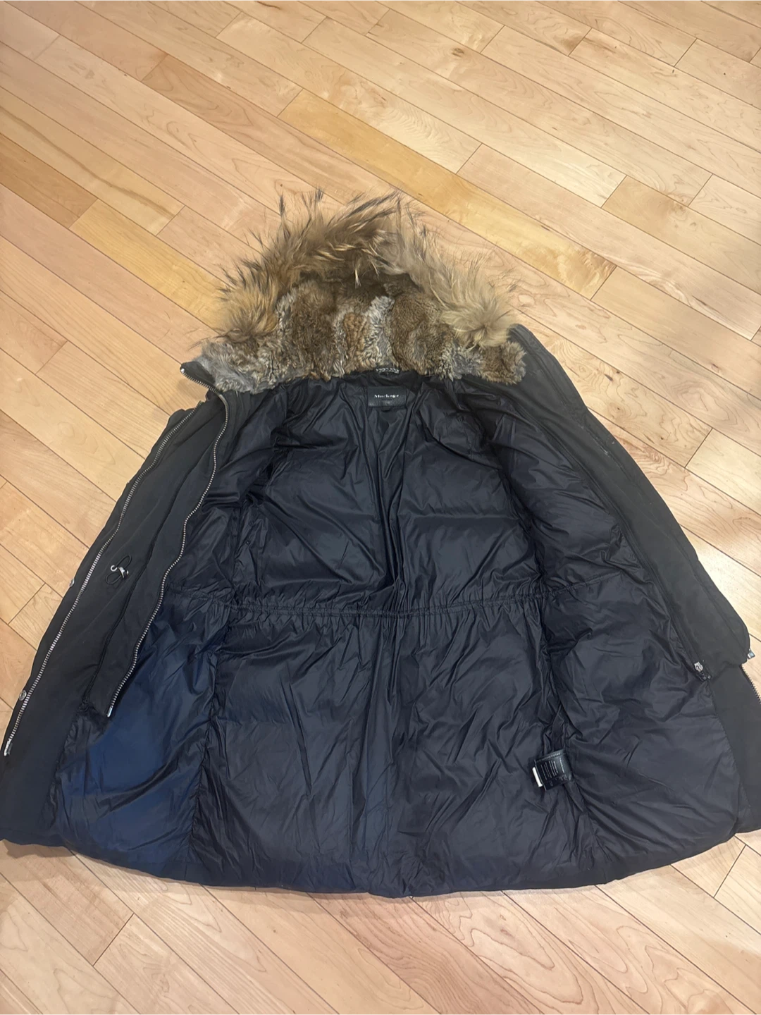 Mackage Black Down Parka with Fur Hood - photo 5