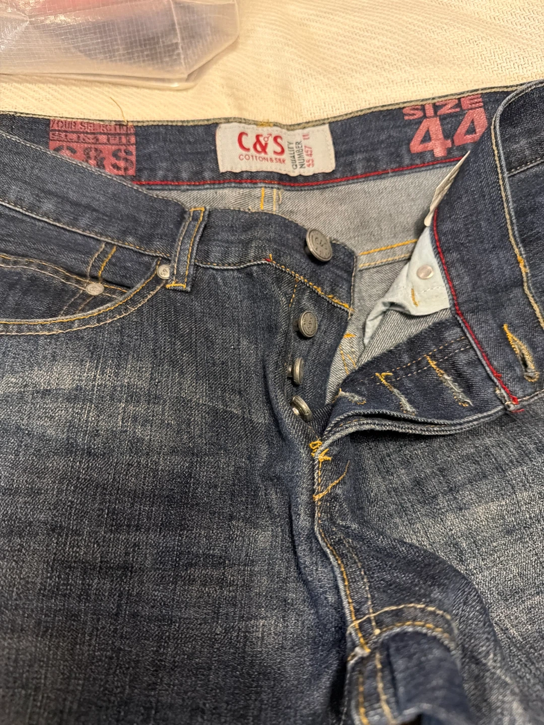 C&S Cotton & Silk Jeans Size 44 - photo 2