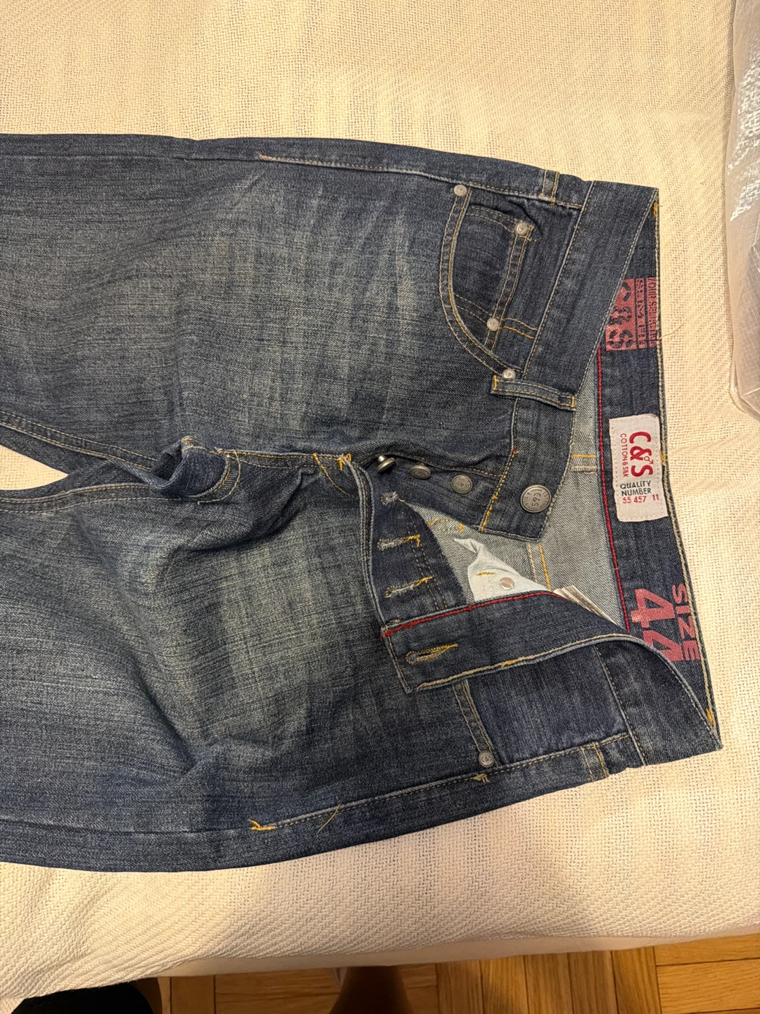 C&S Cotton & Silk Jeans Size 44 - photo 3