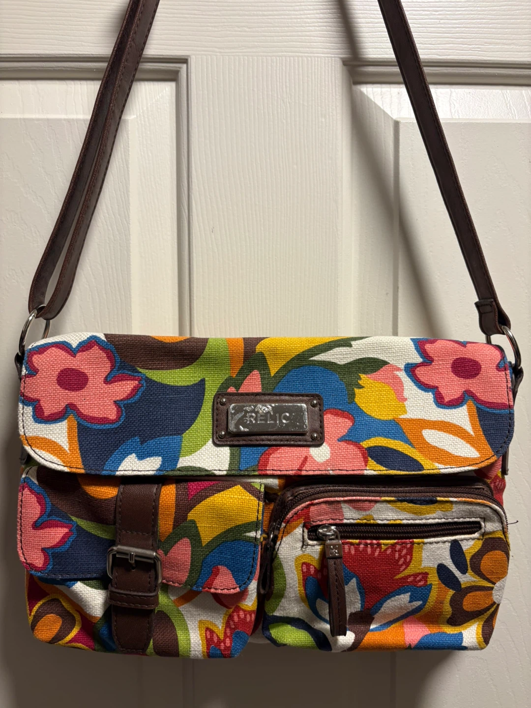Relic Multi-Color Floral Crossbody Bag