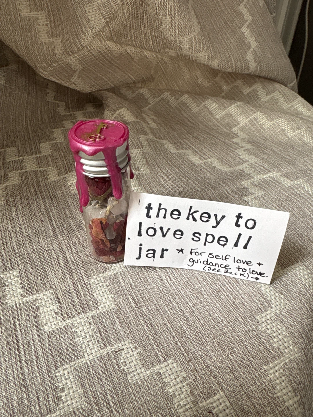 The Key to Love Spell Jar