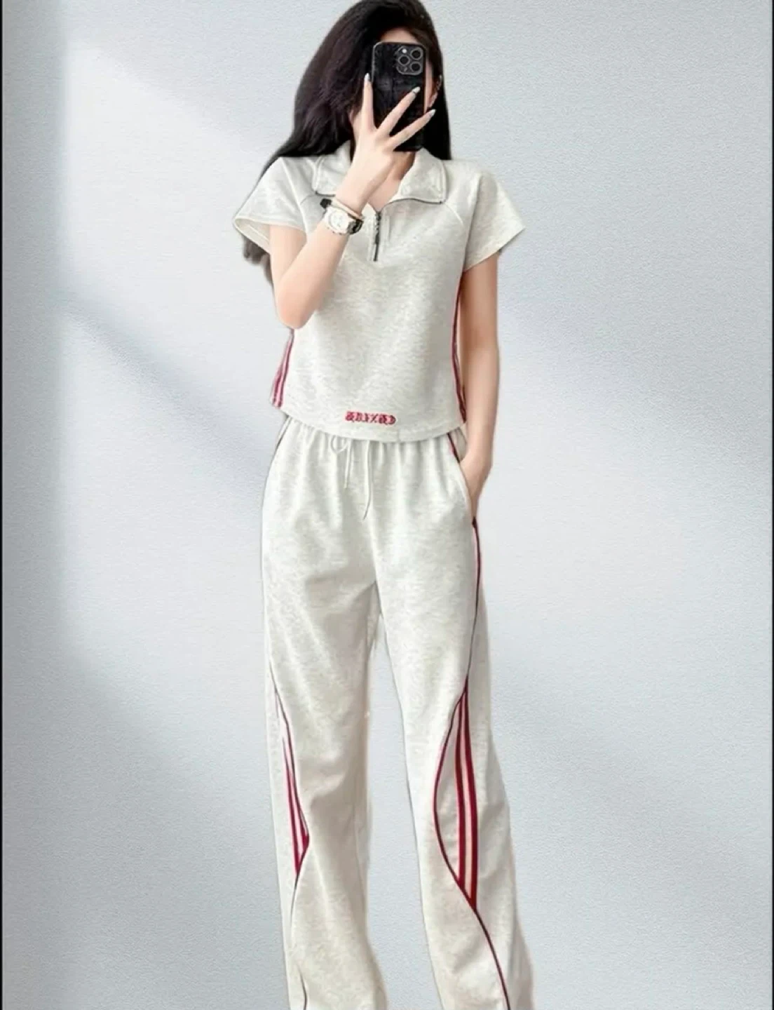 Women's Grey Tracksuit Set - photo 2