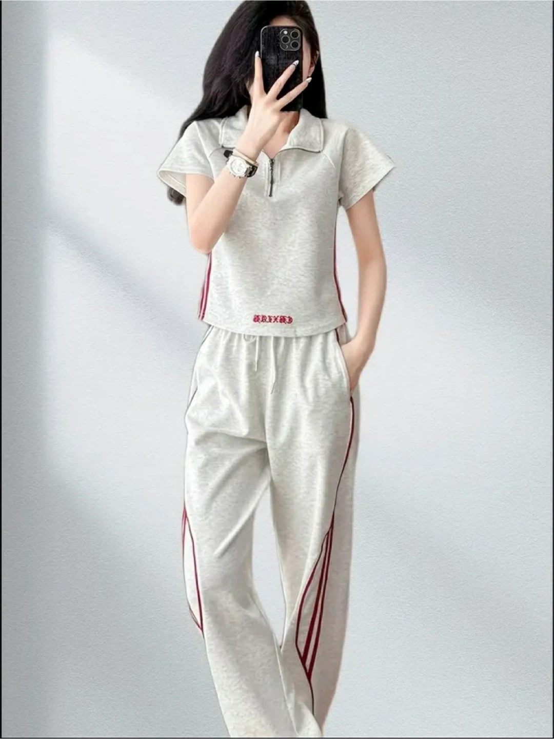 Women's Grey Tracksuit Set - photo 3