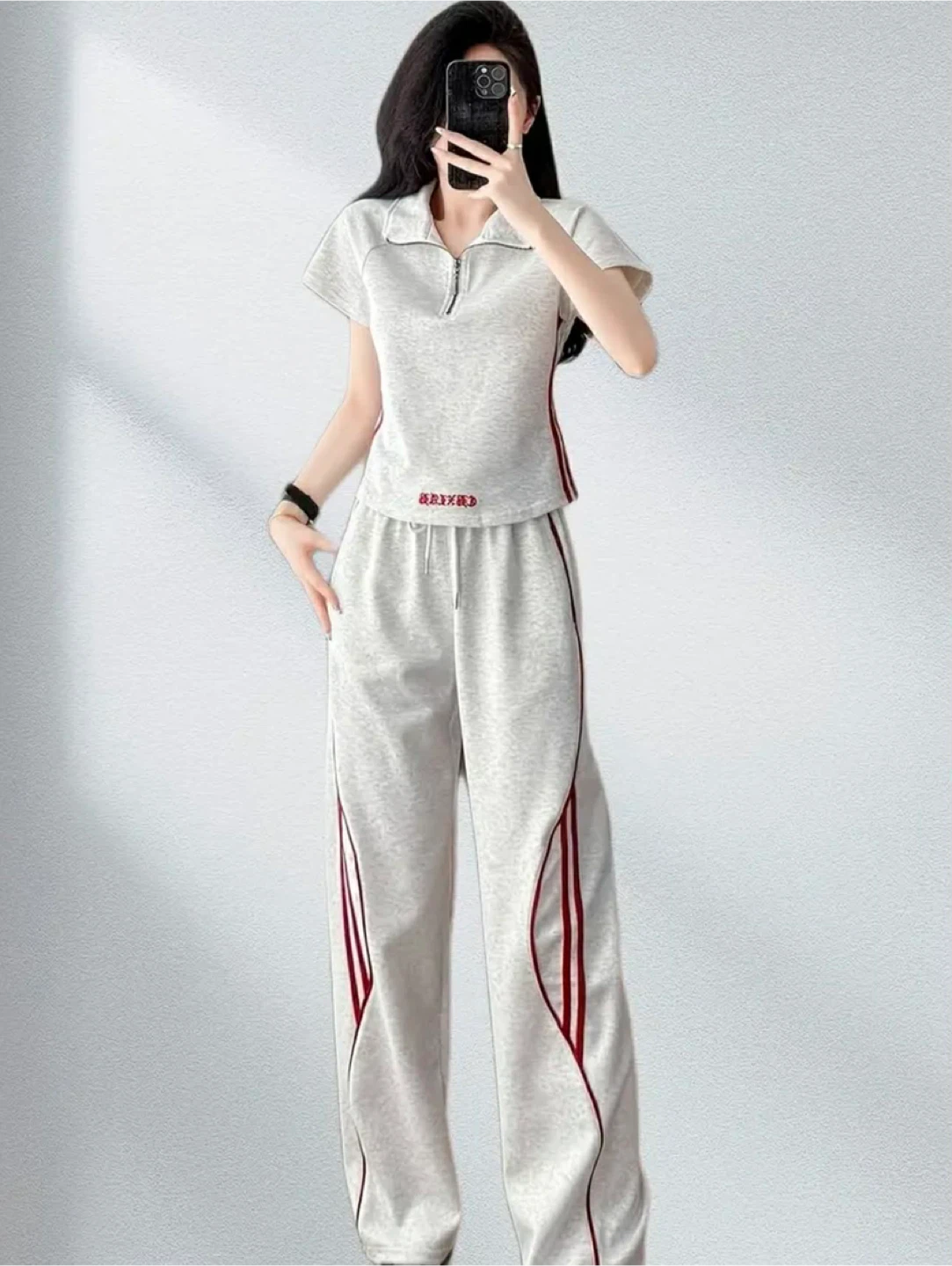 Women's Grey Tracksuit Set