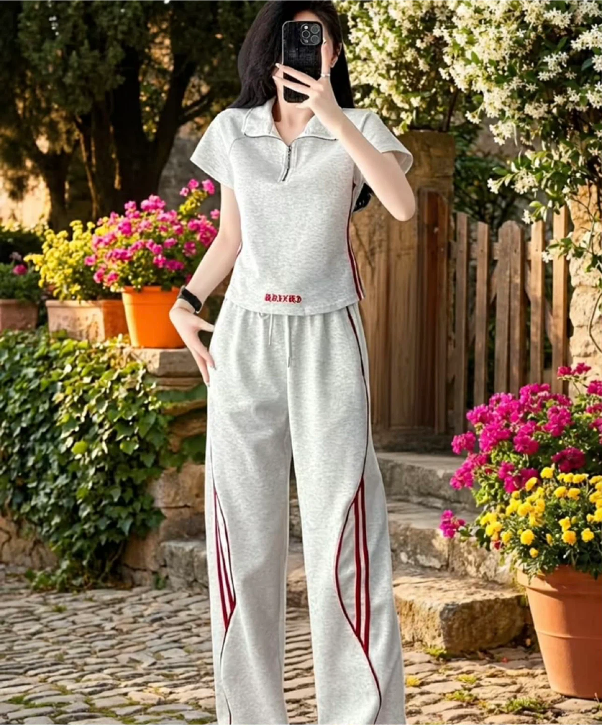 Women's Grey Tracksuit Set - photo 4